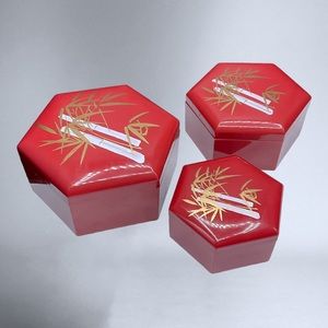 🌺Vintage Trio of Nesting Boxes